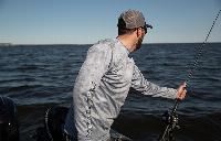 Fox River Rods Long Sleeve Grey Performance Shirt